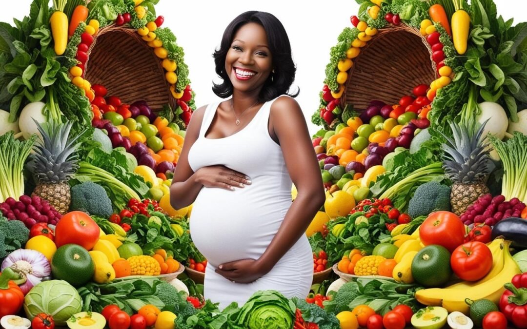 woman with fruits and vegetables